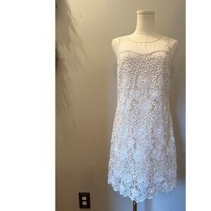 Skies are Blue Dress  Off white dress Size Small floral